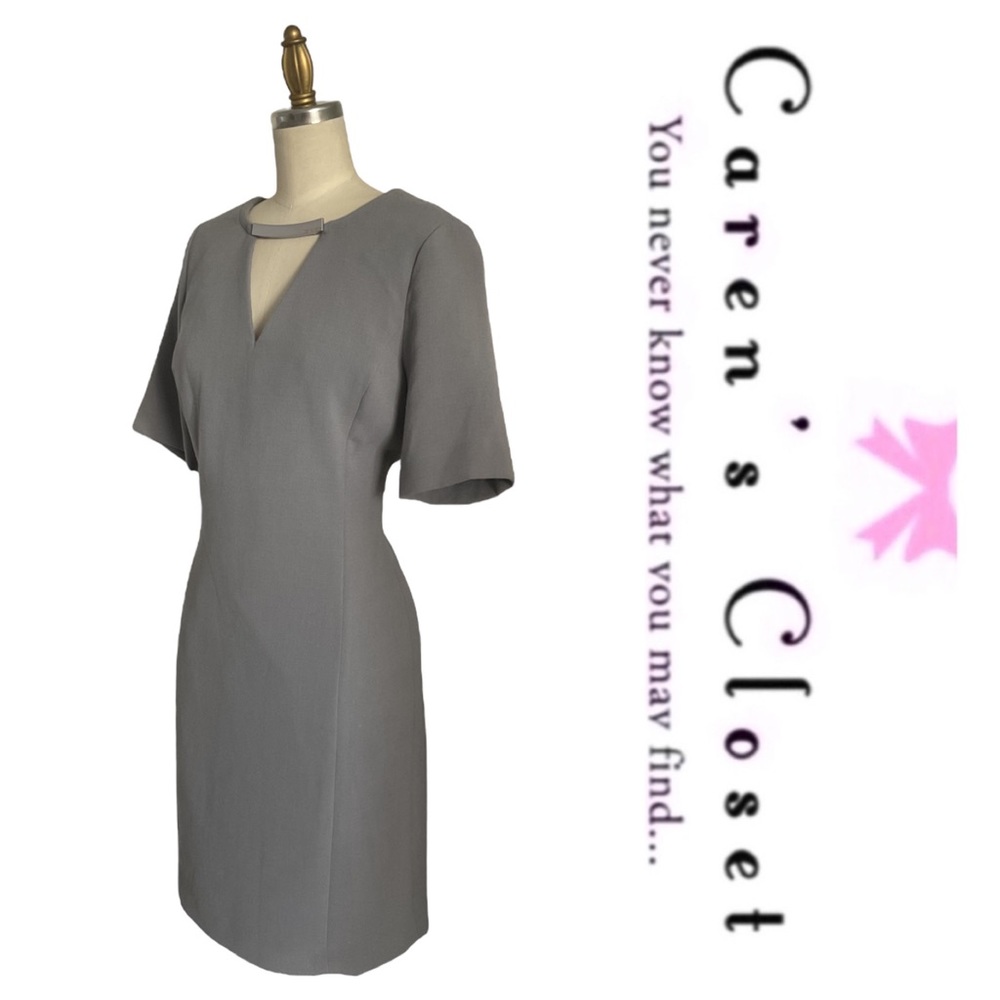 Micheal Kors Dove Gray Sheath Dress - Picture 3 of 10